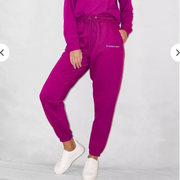 Missguided Pants - Missguided oversized 90’s jogger in raspberry